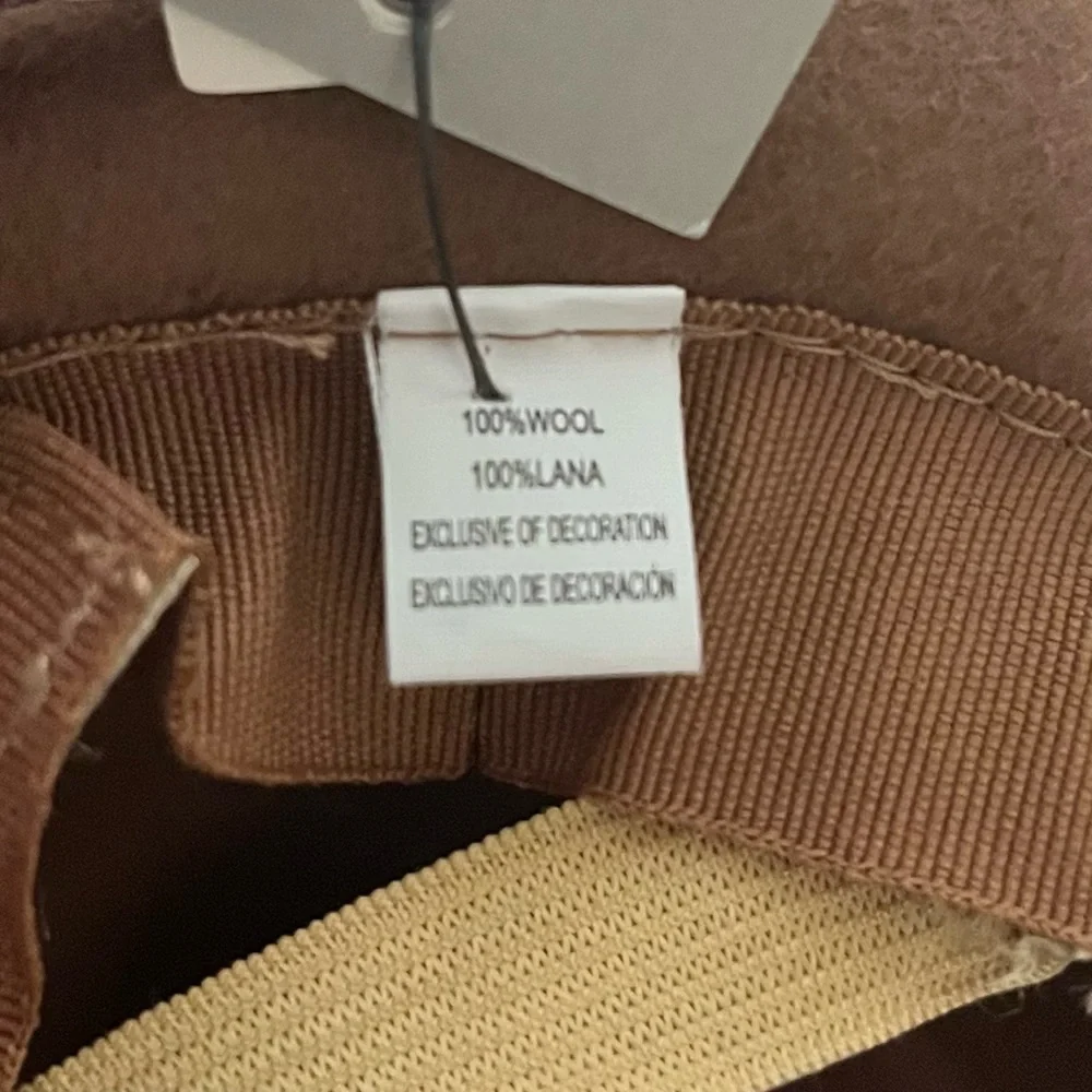A New Day Wool Downbrim Fedora Hat Brown Quiet Luxury Rustic Chic  Brown NWT